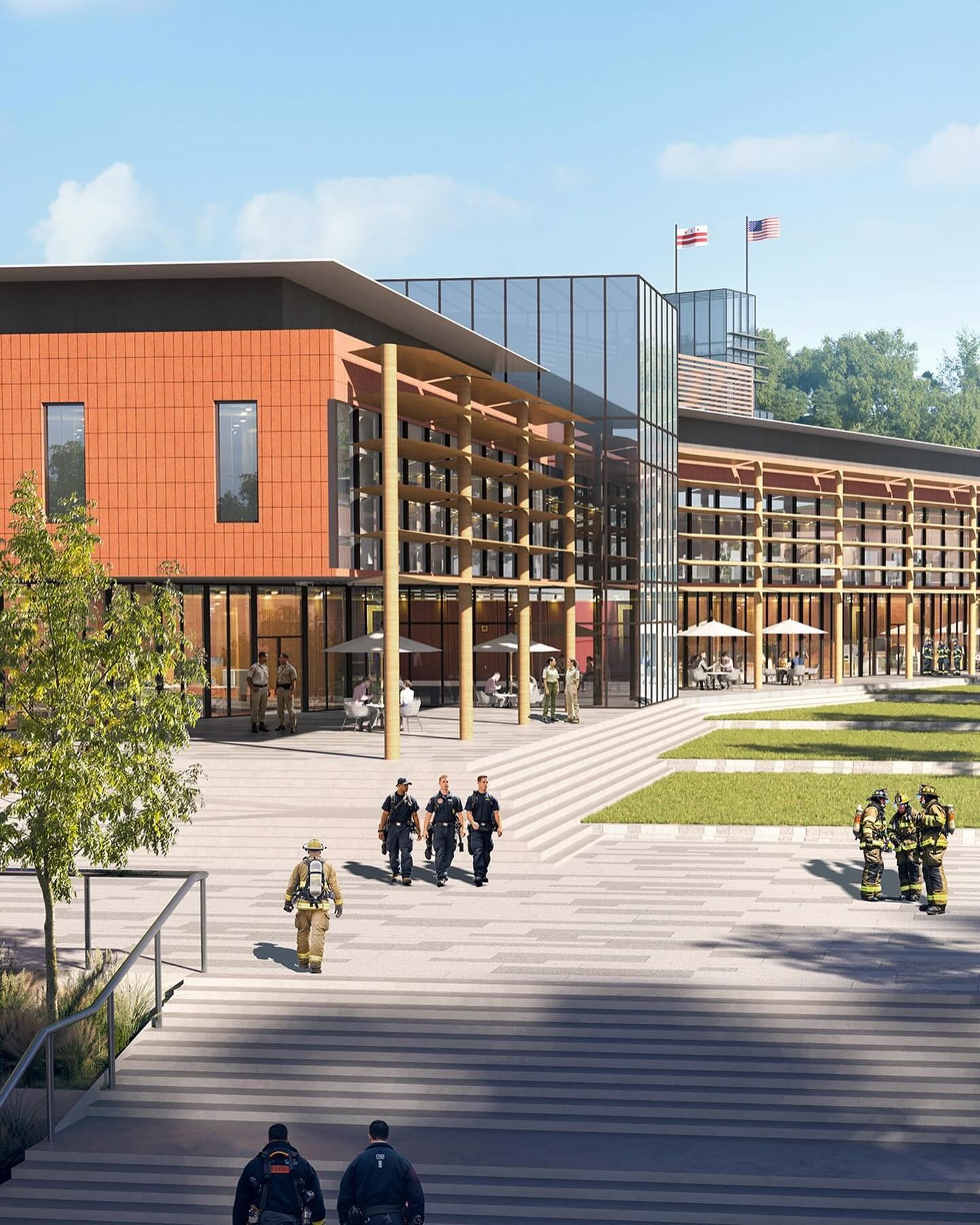 We&rsquo;ve designed the Public Safety Training Academy of the future to be resilient - managing stormwater onsite and harvesting rainwater. ISTUDIO x FGMA

Innovative stormwater management solutions are integrated into green spaces throughout the ca