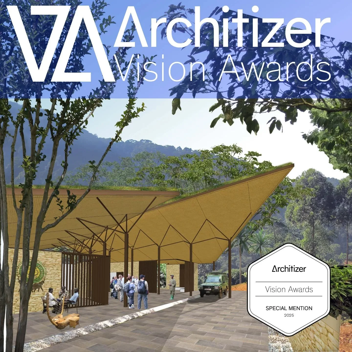 We are thrilled to announce that the Bwindi Ecotourism Center has received a Special Mention in the Vision for Community category at the 2025 Architizer Visionary Awards! 🏆

This project serves as a sustainable gateway to Uganda's Bwindi Impenetrabl