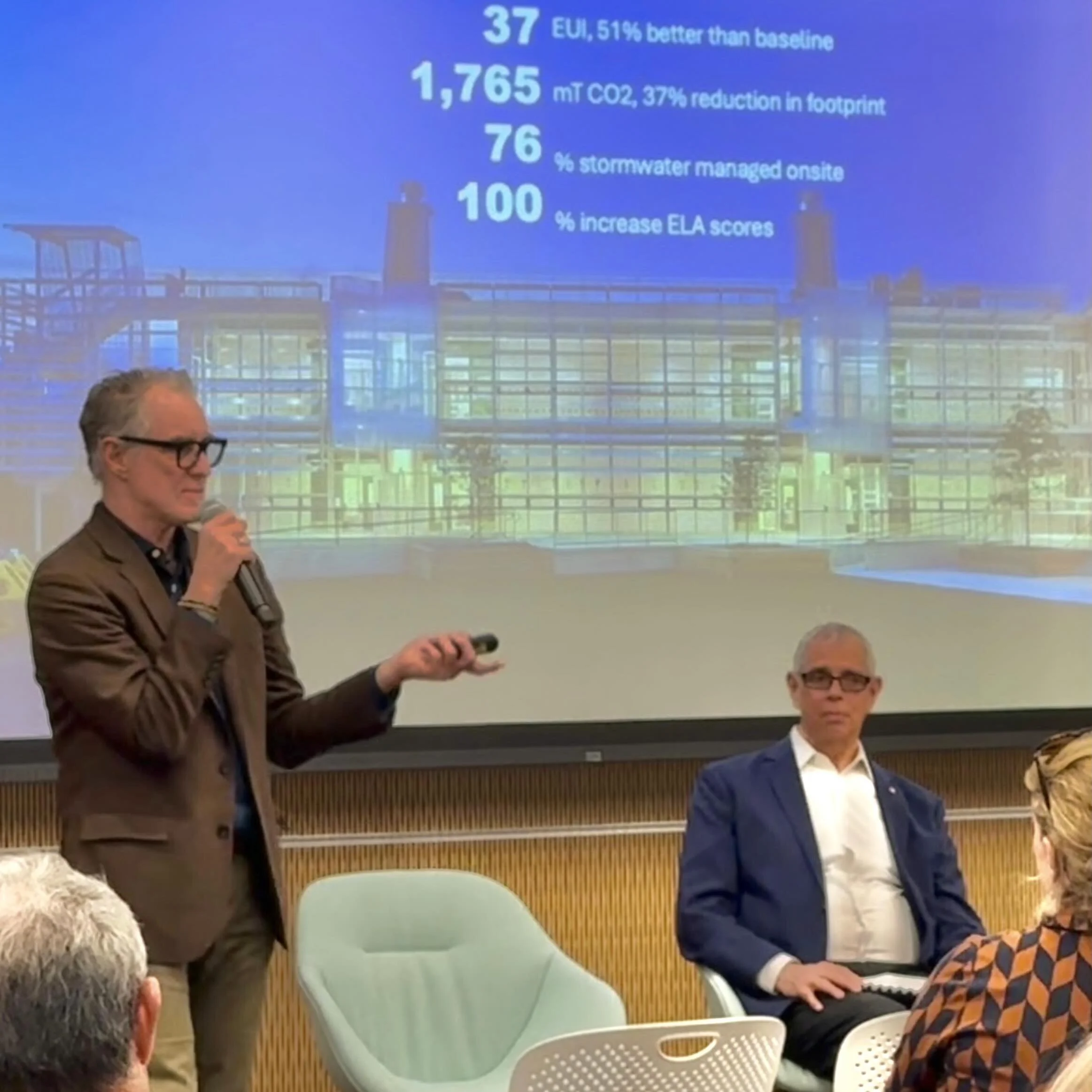 How was your Climate Week? We started off with a pres by principal Rick Schneider, FAIA, LEED at the @aianational Global Campus for Architecture and Design. The panel &ldquo;Going for Zero&rdquo; was led by architect and author Carl Elefante with pre
