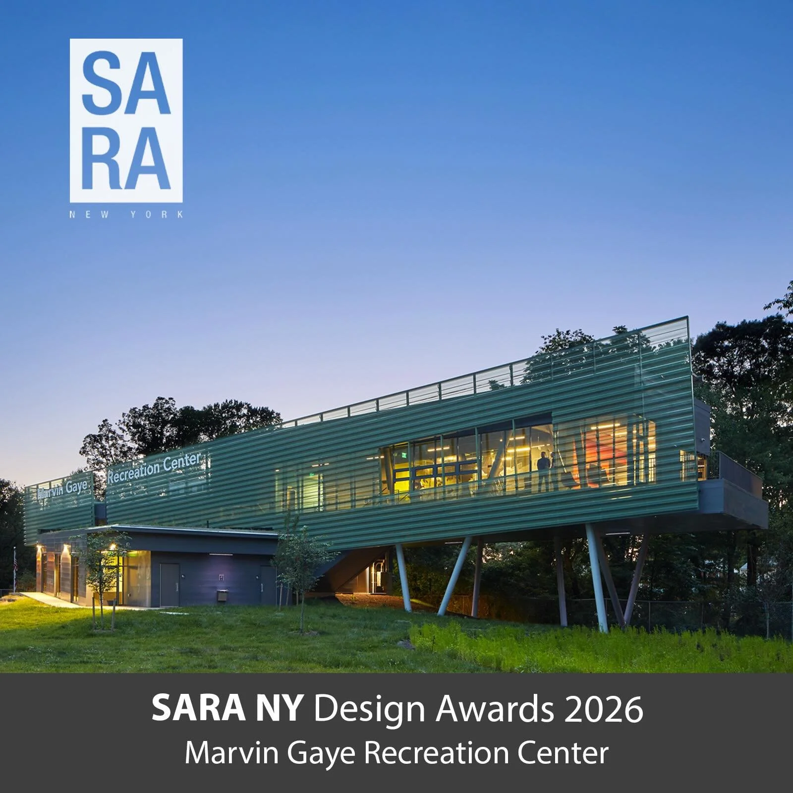 Marvin Gaye Recreation Center has just been awarded a 2026 SARA New York Design Award!

We&rsquo;ll see you at the awards ceremony in New York in June&hellip;

@saranycouncil @sara_national