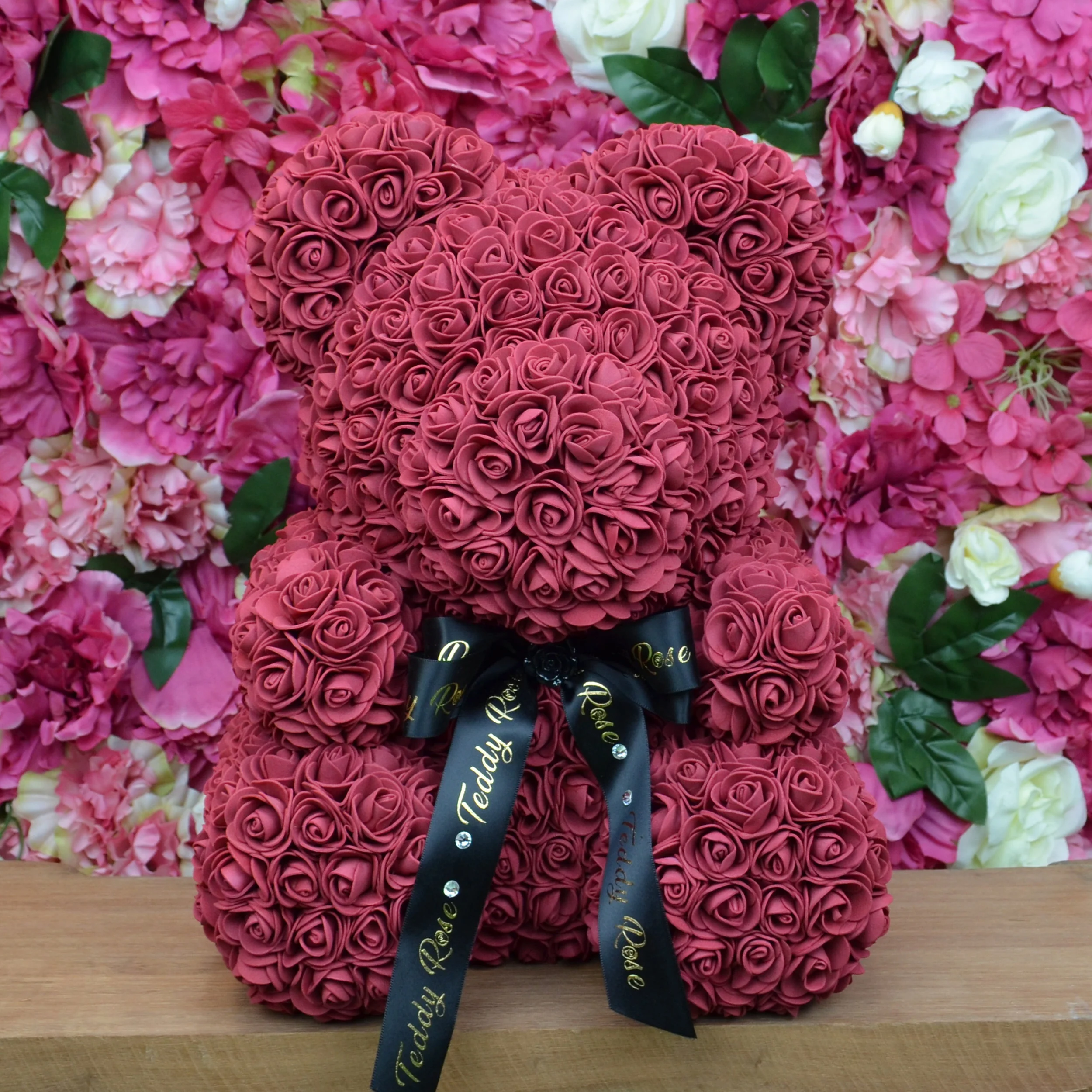 Classic Teddy Rose - Maroon