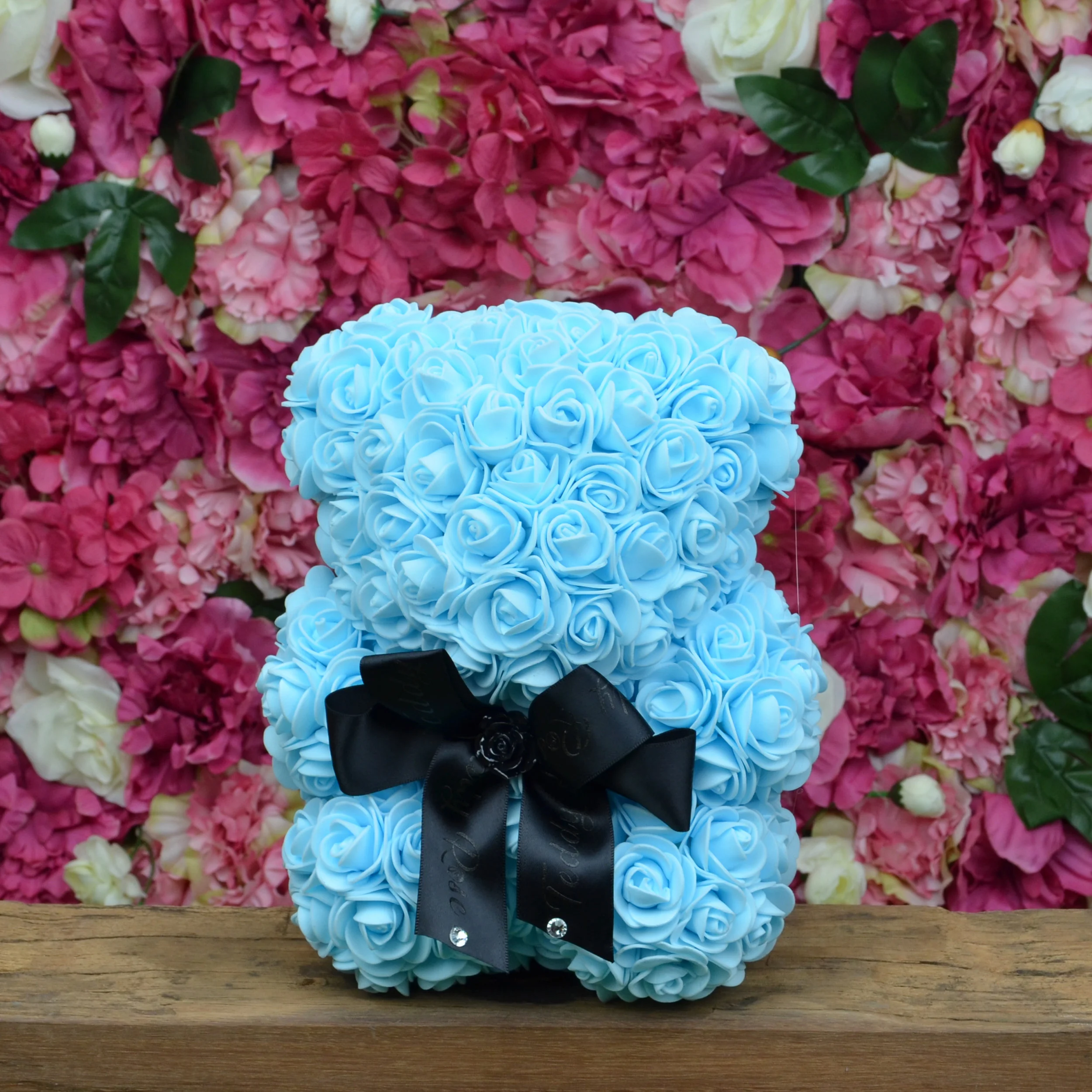 Petite Teddy Rose - Baby Blue