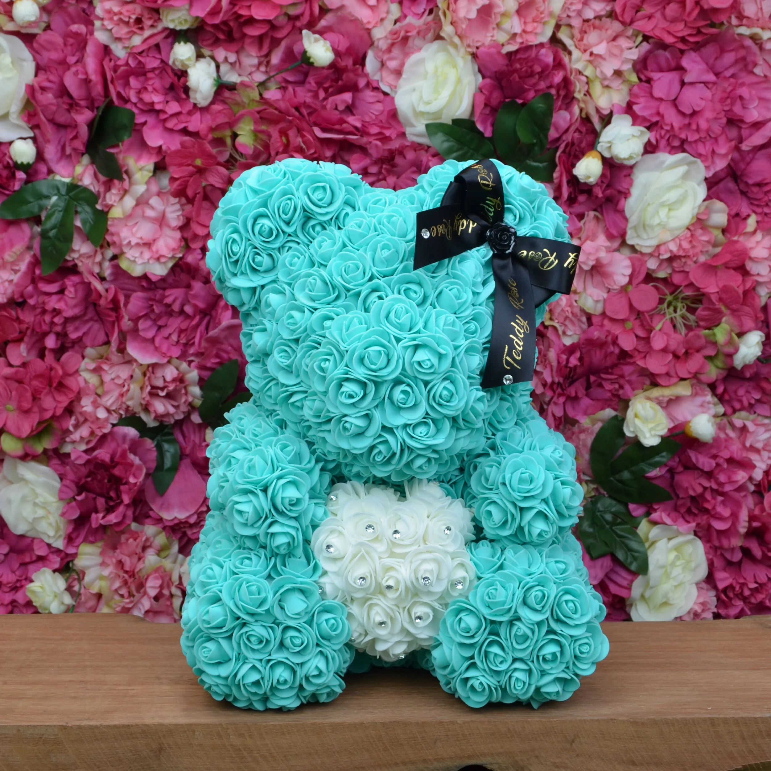 Heart Collection Teddy Rose - Tiffany Blue