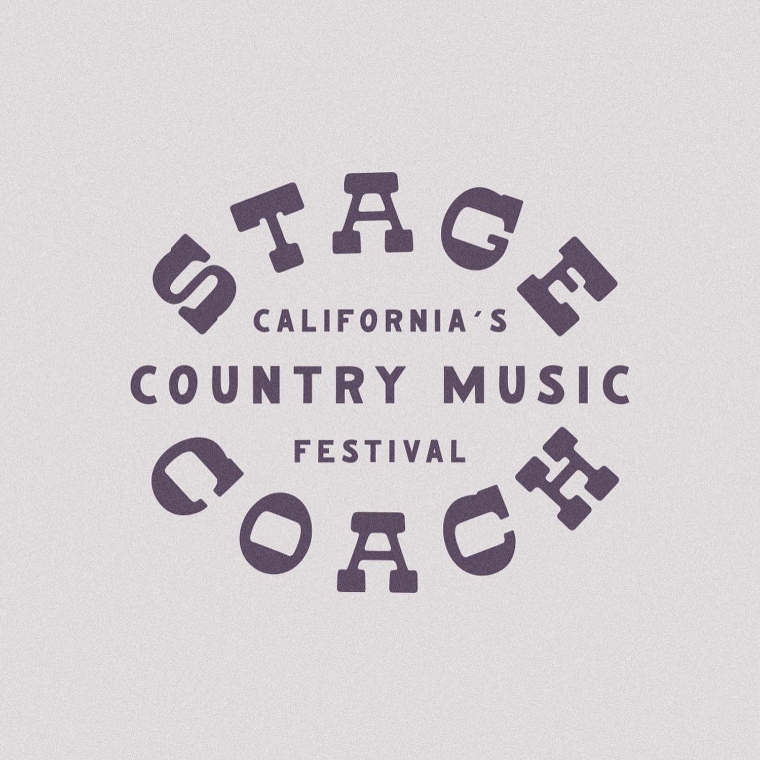  Stagecoach Festival merch text lockup design by Cactus Country 