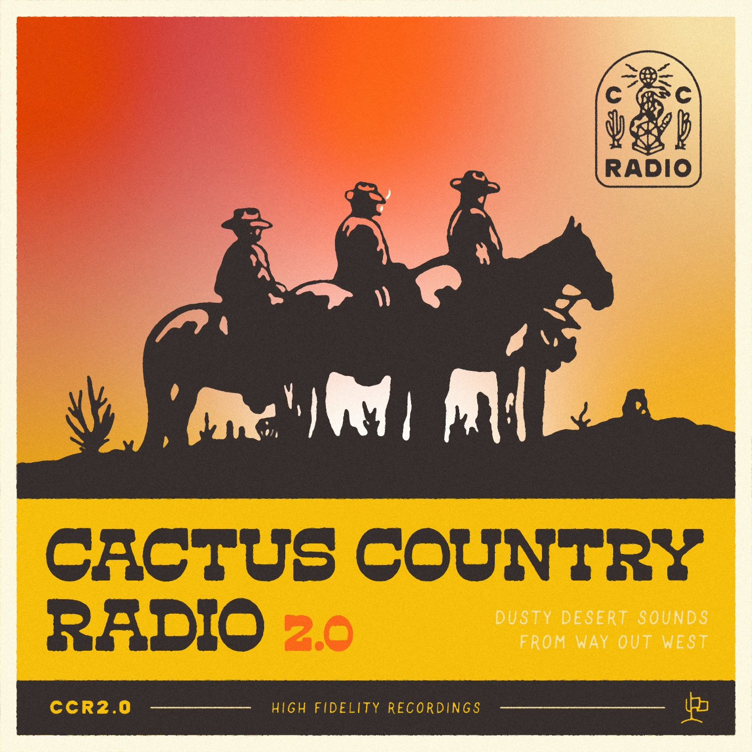  Cactus Country Radio 2.0 playlist cover design by Cactus Country. 