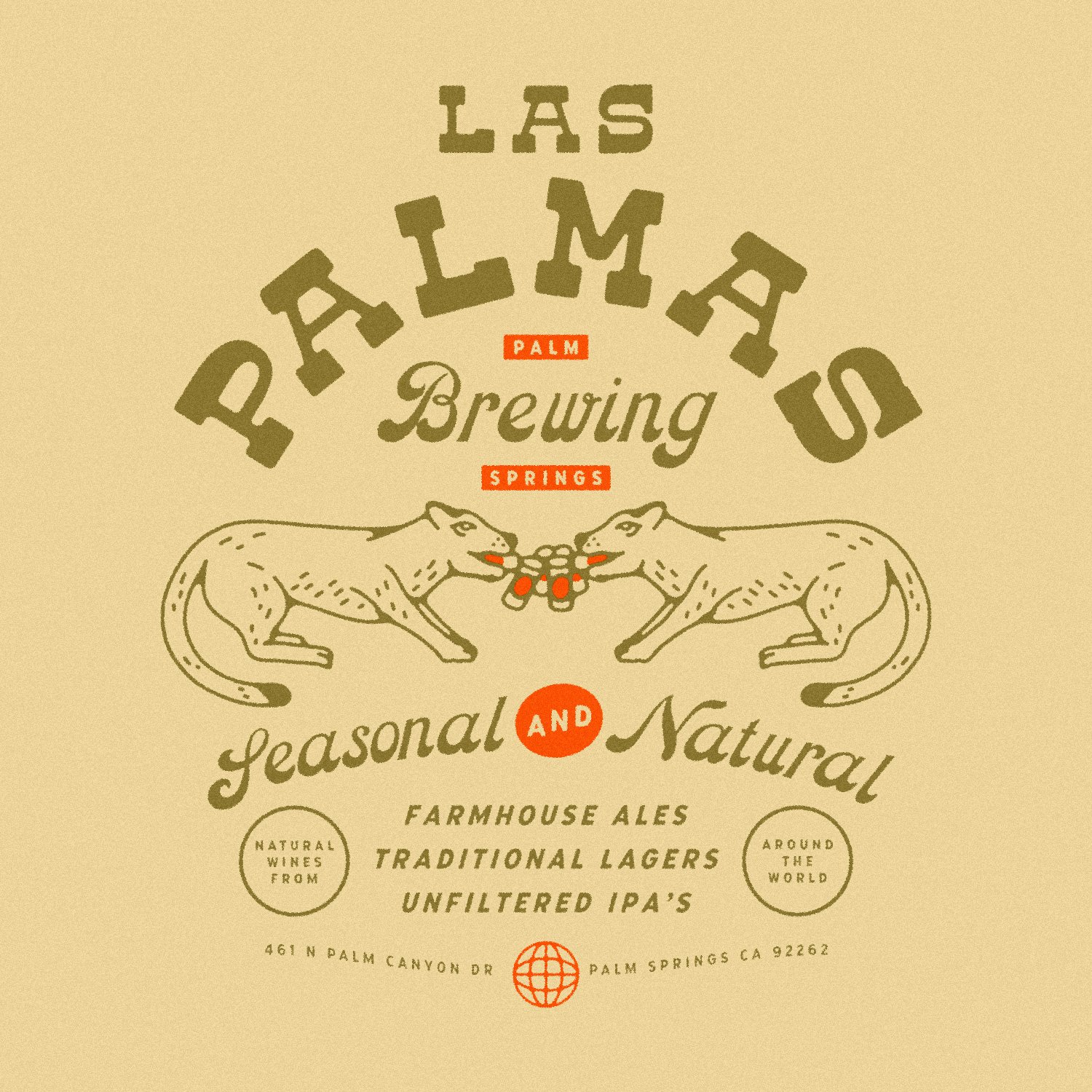  Las Palmas Brewing shirt graphic by Cactus Country. 