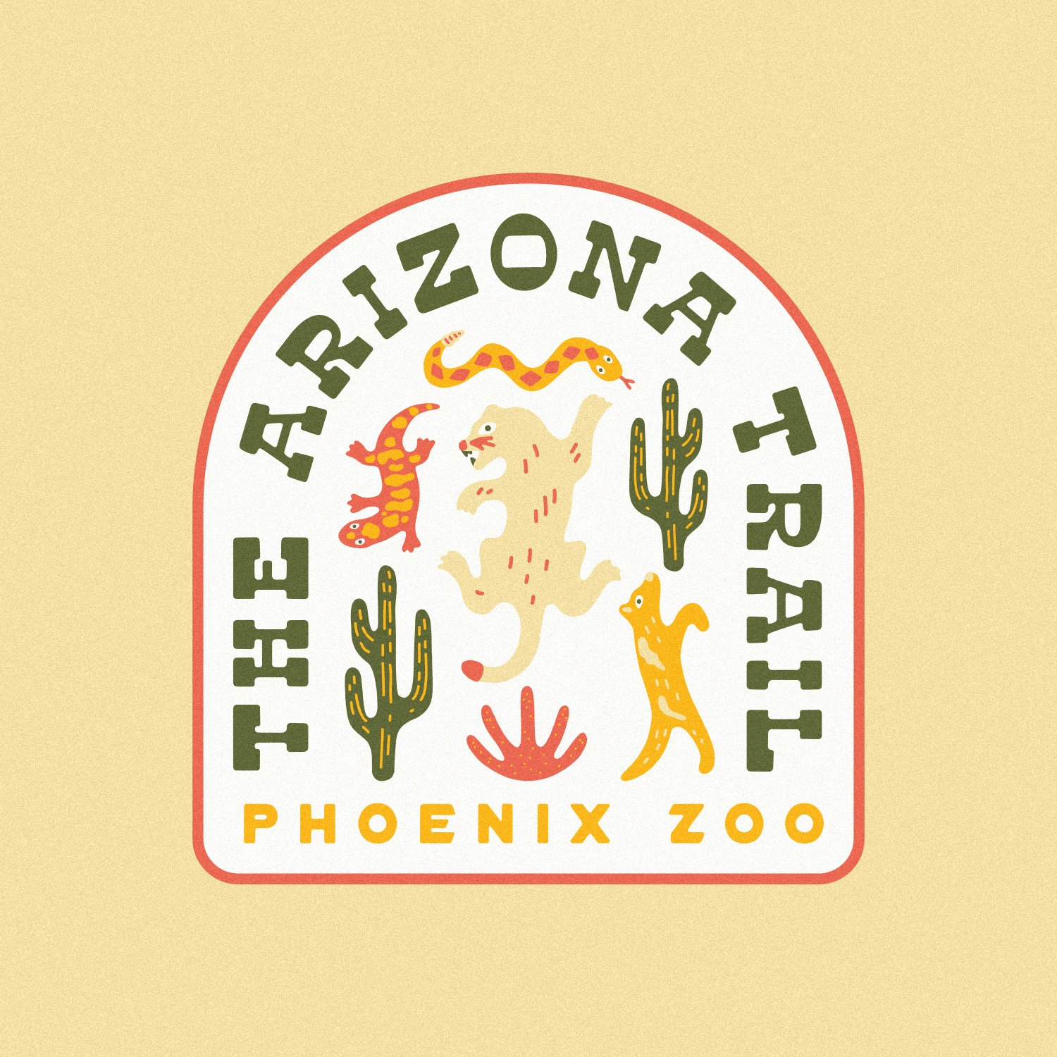  The Arizona Trail at the Phoenix Zoo illustration design by Cactus Country. 