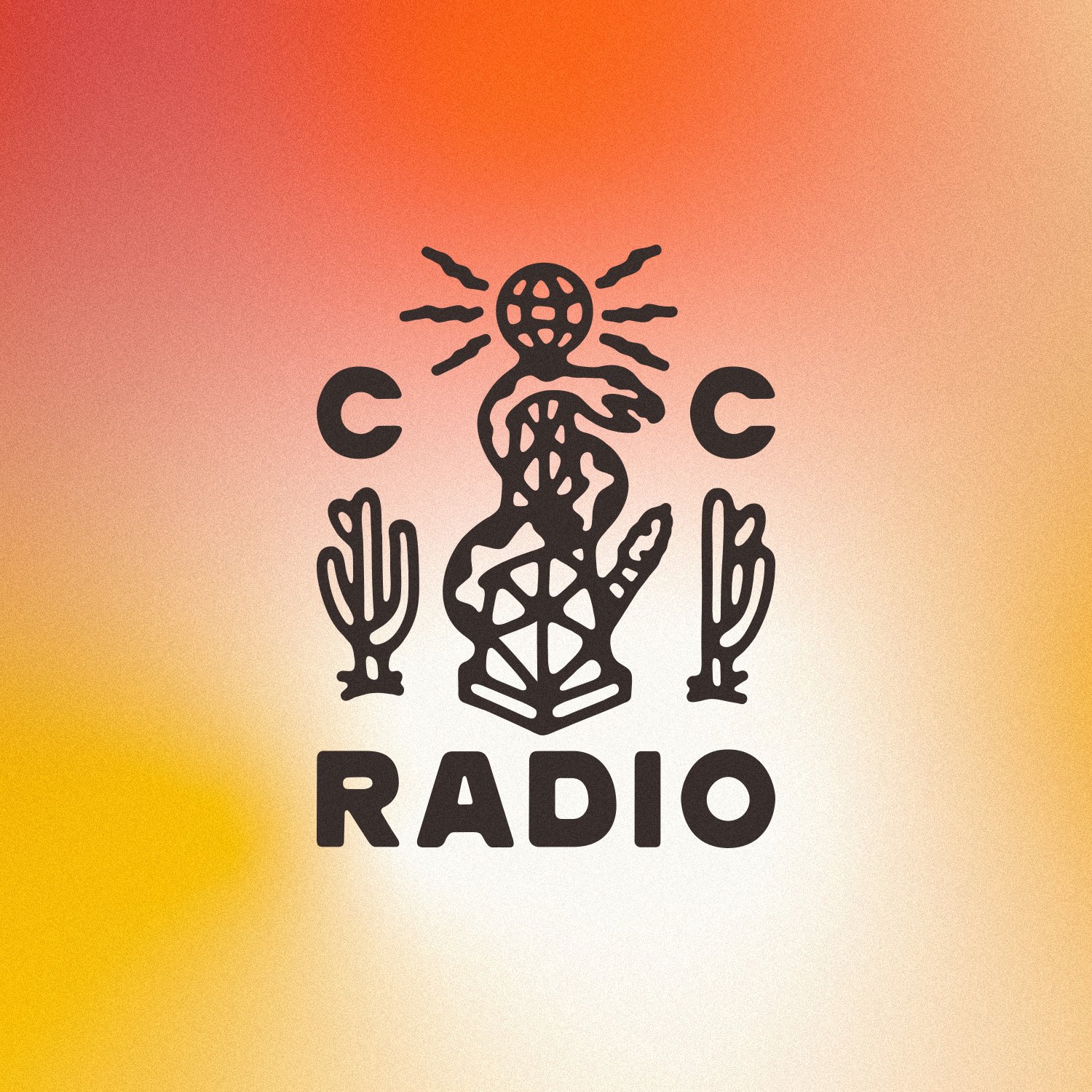  CC Radio logo design by Cactus Country. 