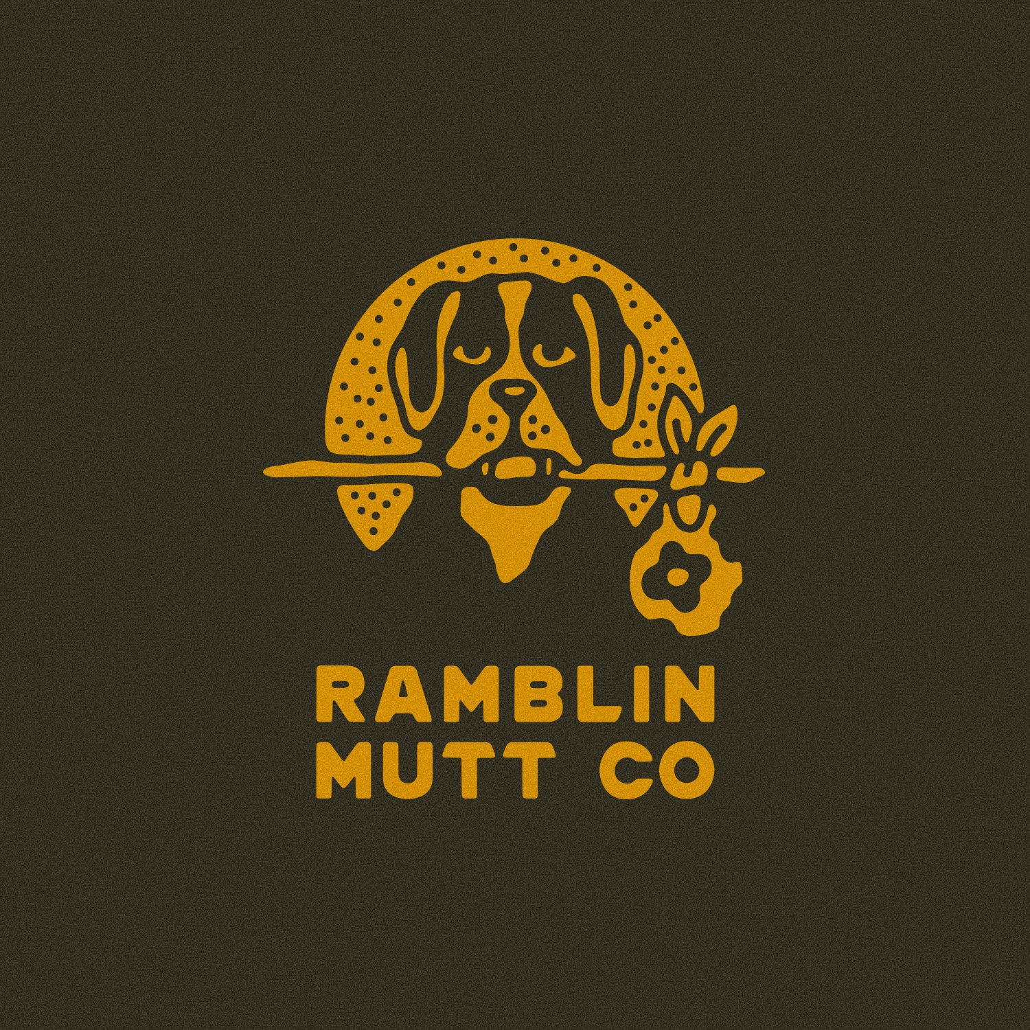  Ramblin’ Mutt Co logo design by Cactus Country. 