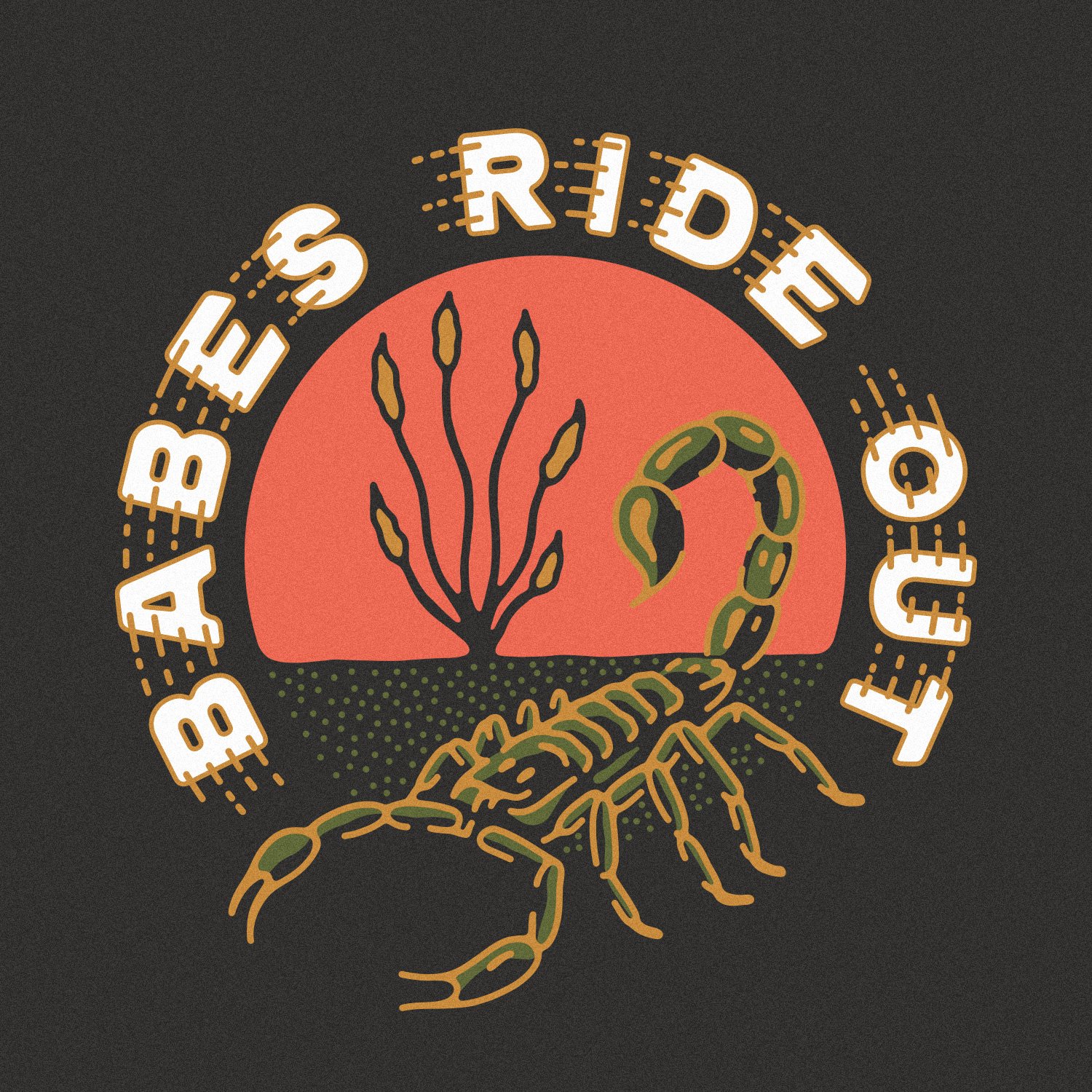  Babes Ride Out scorpion merch design by Cactus Country. 