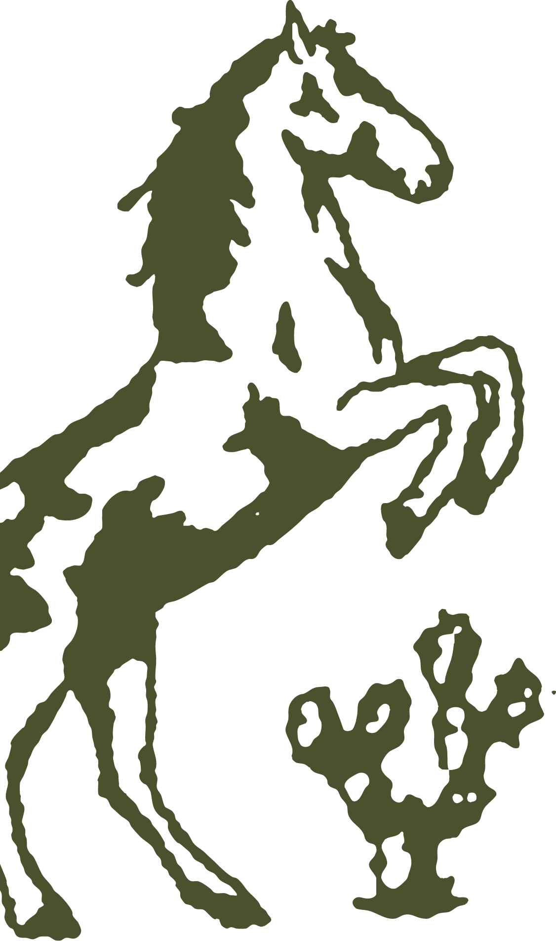 Bad Hambres branded horse illustration icon for packaging detail