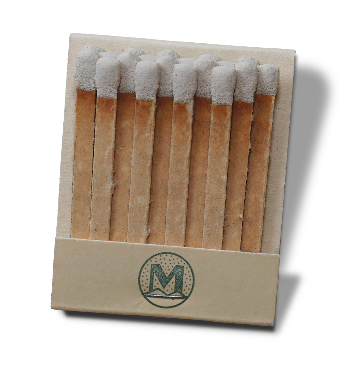 Vintage-style matchbook inside branding mockup for Miramonte Tucson restaurant