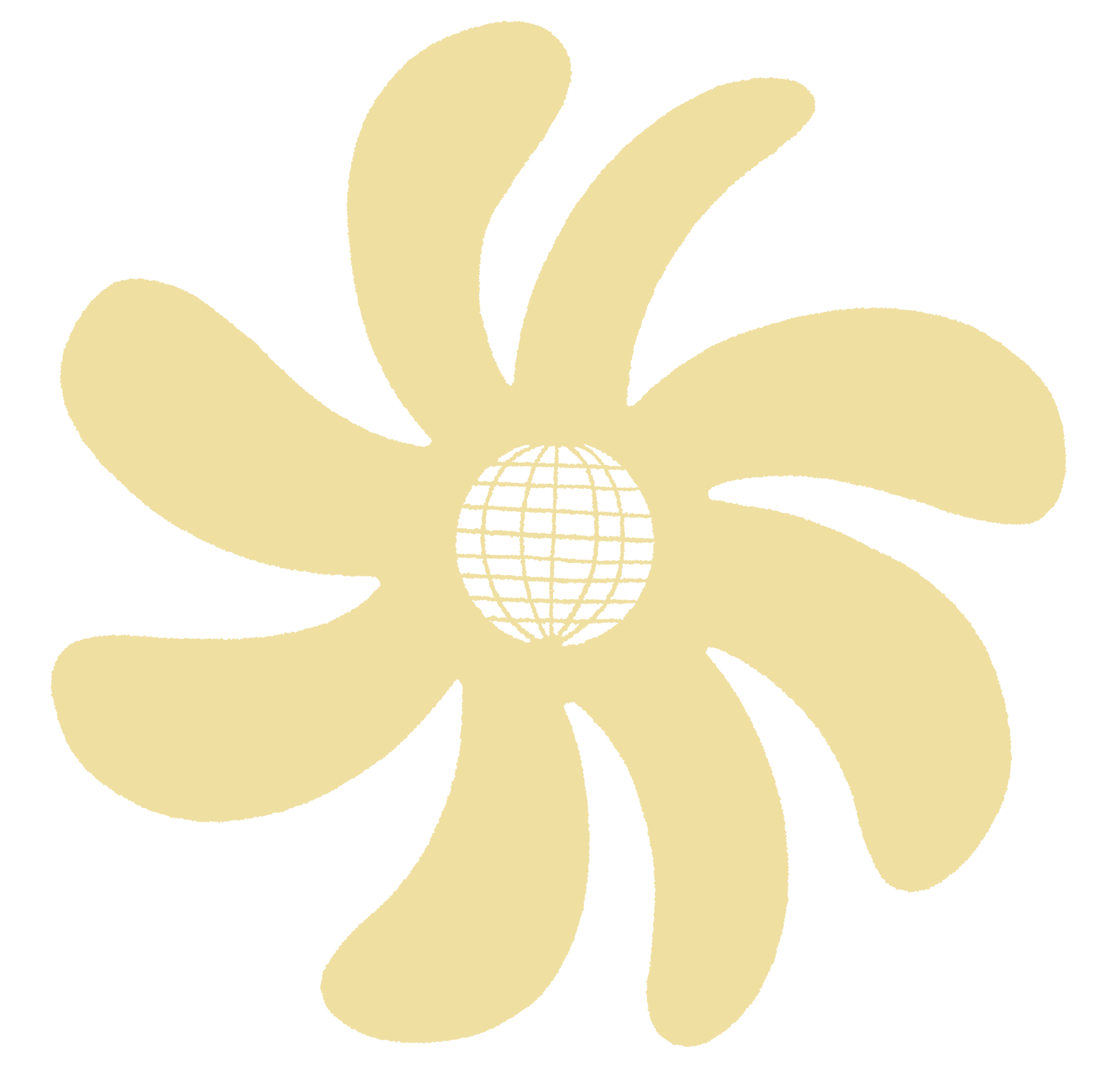 Disco ball sun flower shirt graphic for Splash House merch collection.