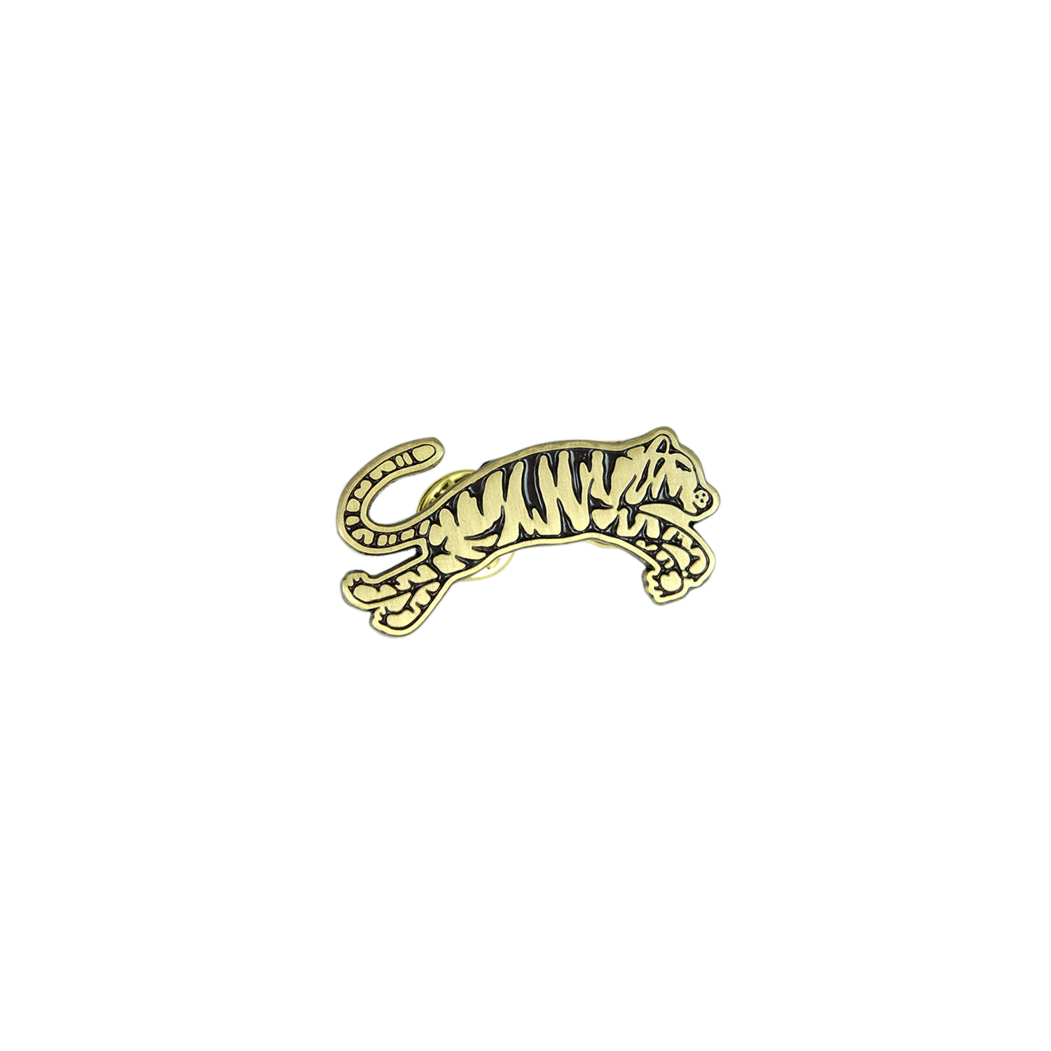 Brass Tiger Enamel Pin