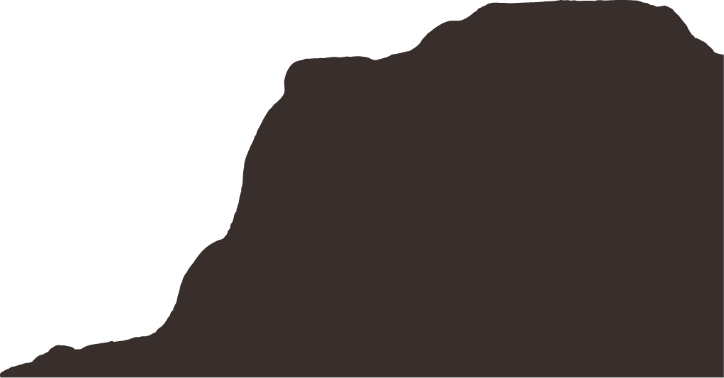 Foreground desert peaks