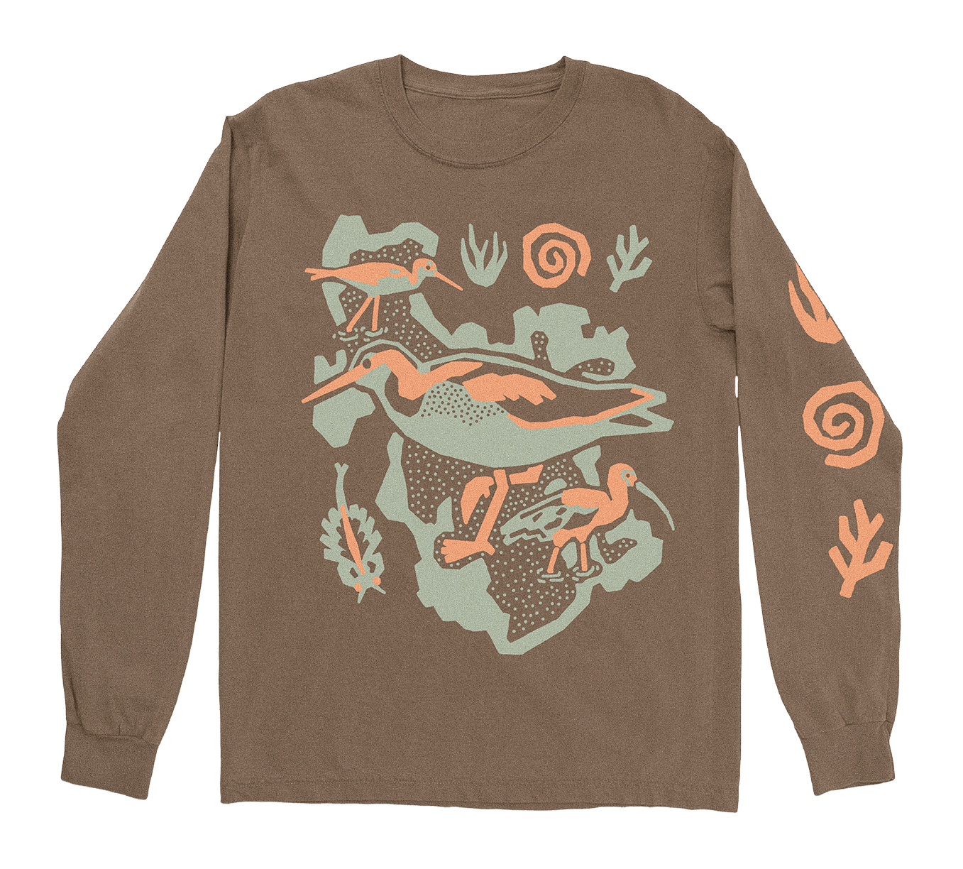 Bird Collective long sleeve shirt design featuring Great Salt Lake bird illustration