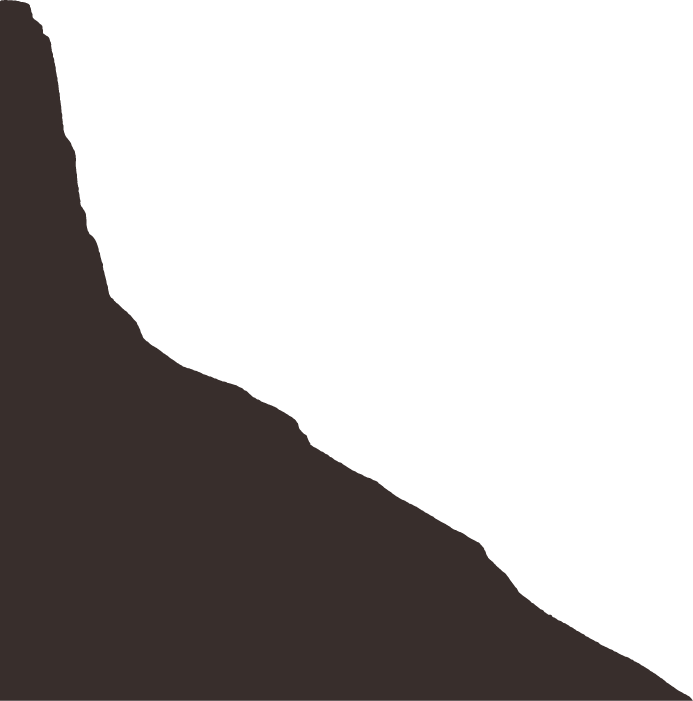Black silhouette of a horse standing on a light brown ground against a black background.