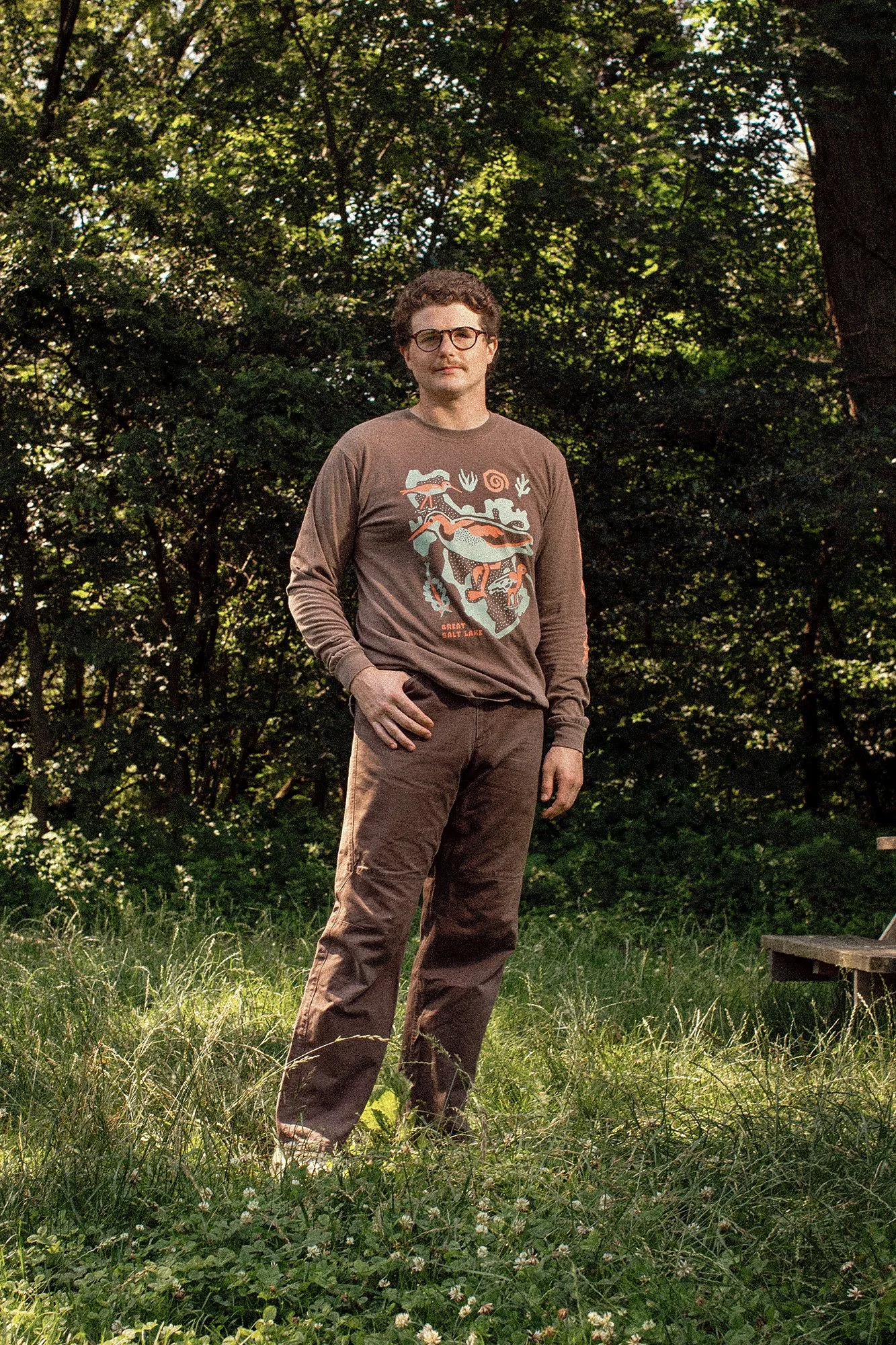 Bird Collective Wilson's Phalarope long sleeve shirt design for conservation merch