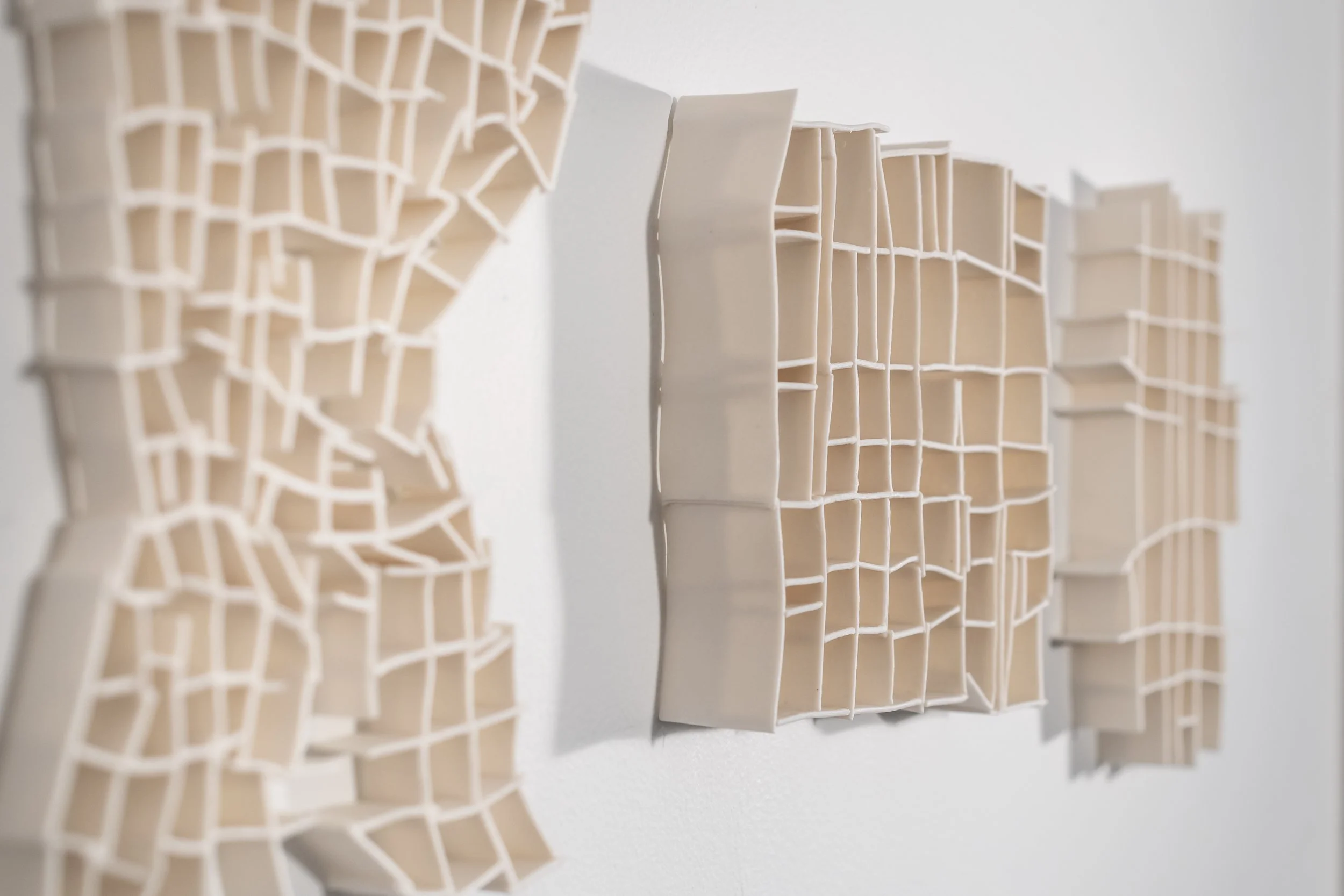 Sketches in Porcelain - Gridlines I, II, III