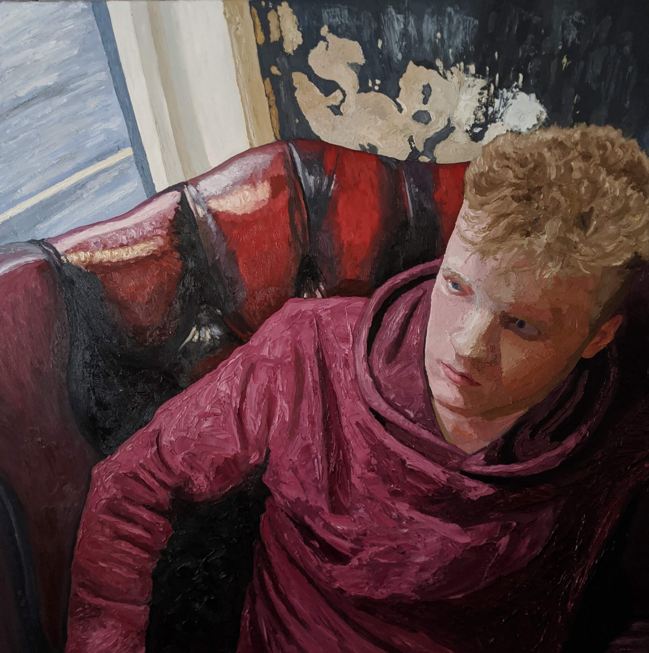 Man in a Red Chair, 2019-2020