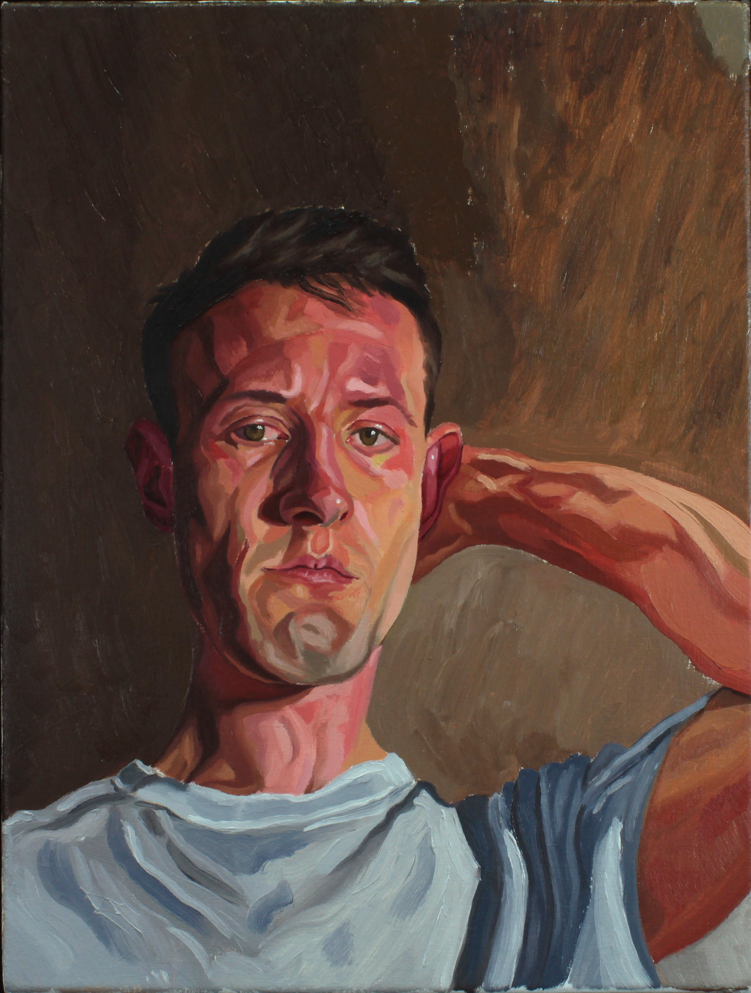 Self Portrait with Raised Arm, 2024