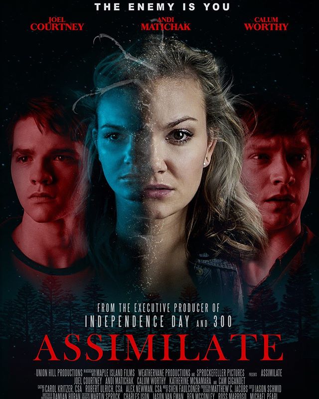 So a few years ago I had the immense pleasure of filming #AssimilateMovie with my dear friends @calumworthy and @andimatichak. AND ITS COMING OUT!!!!! It’s doing a limited release in theaters, so the easiest way to get it will definitely be on iTunes. AAAAND guess what? I already put that link out on my bio. So go check it out and watch it on the 24th if this month!!!! 😱 #beyondexcited