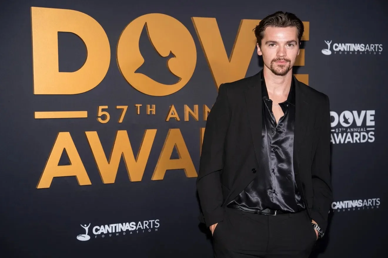 Joel Courtney Walks the Red Carpet at the 57th Annual GMA Dove Awards