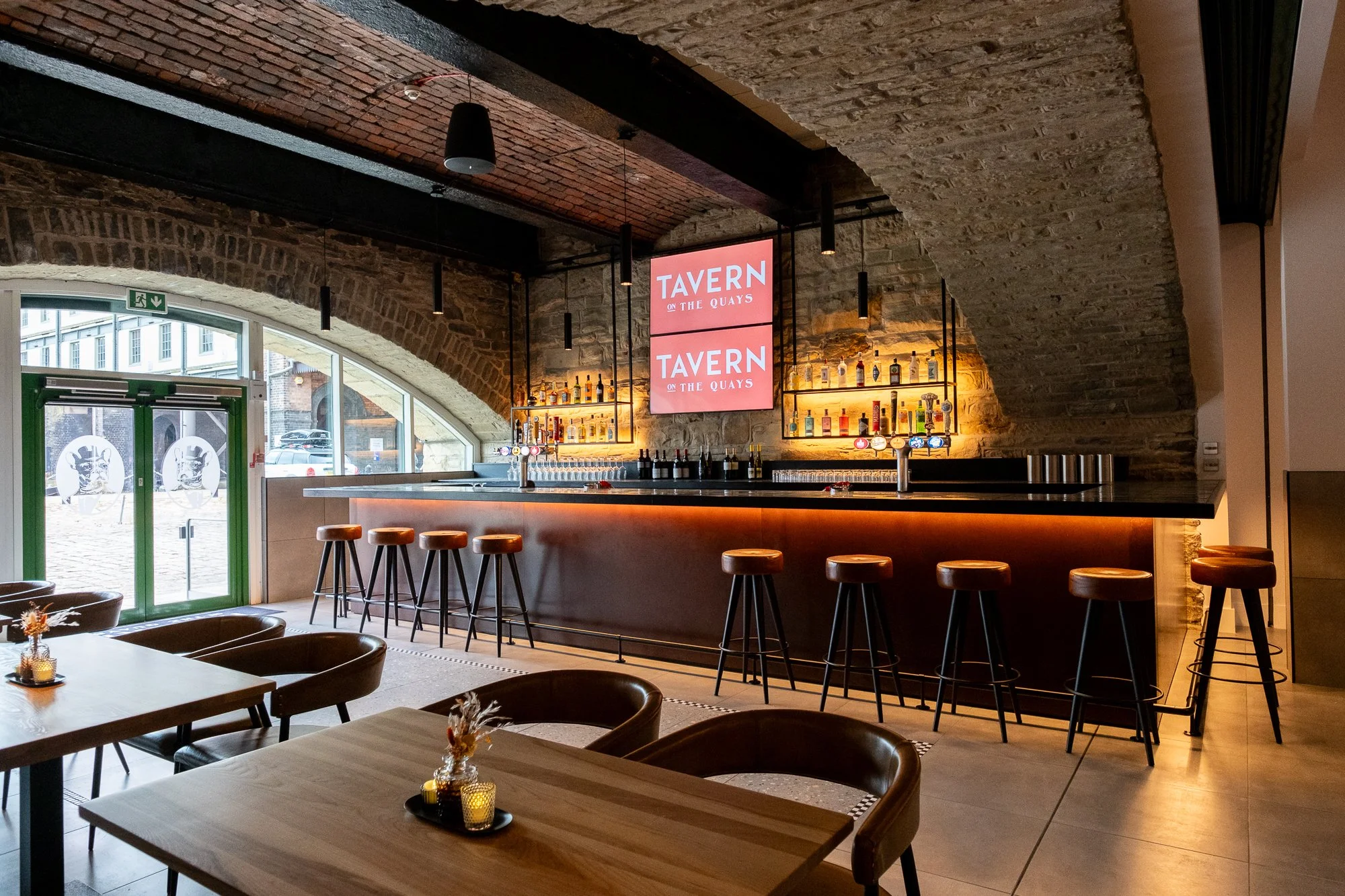 The bar area at Sheffield's Tavern on the Quays.jpg
