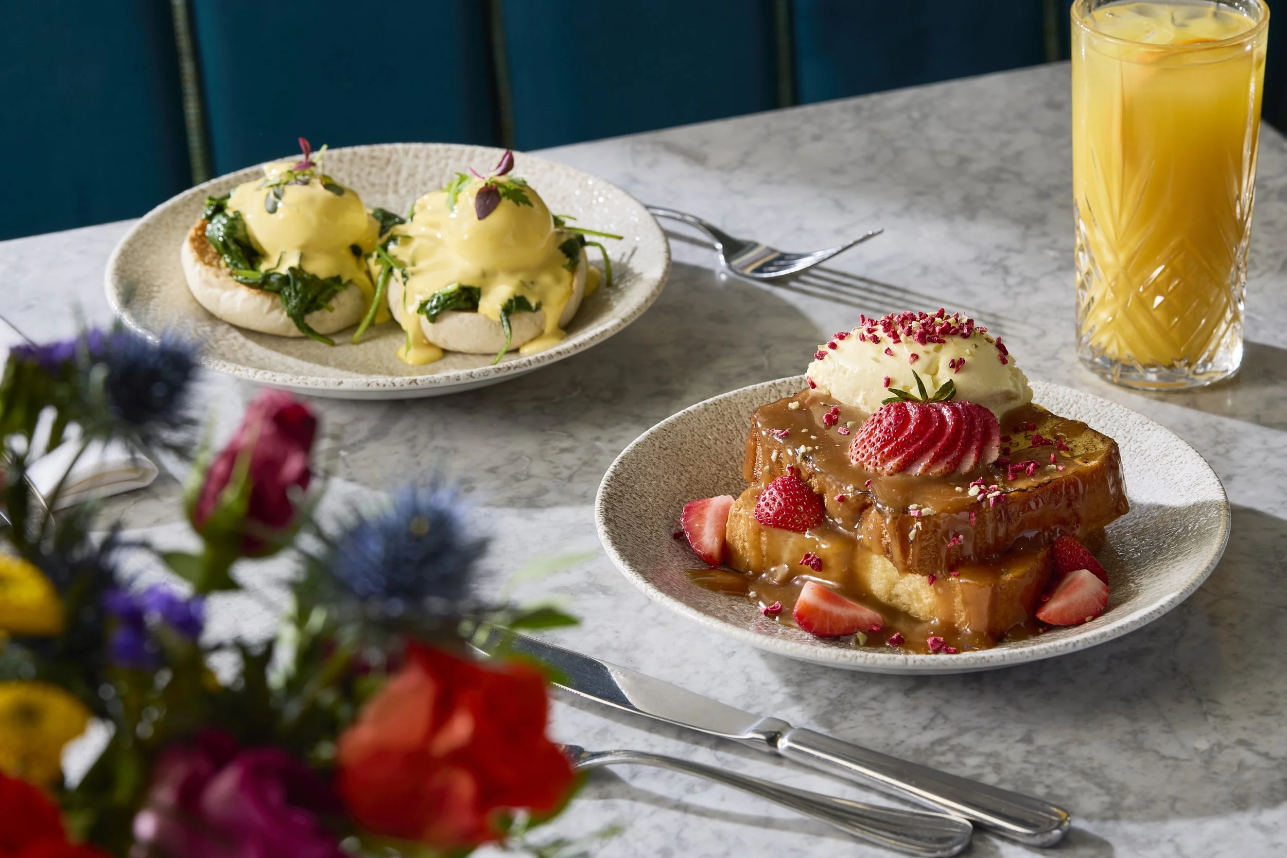 Eggs Benedict & Strawberries and Cream French Toast.jpg