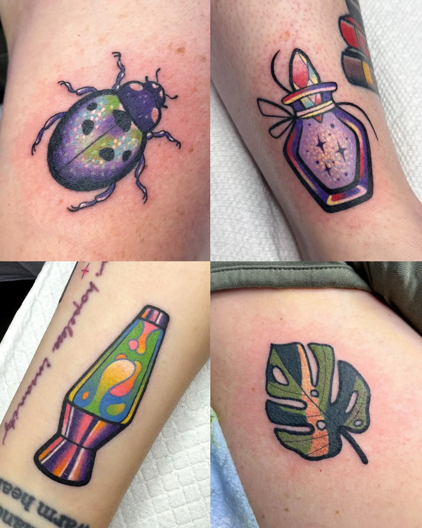 A round-up of some minis! Some are recent, some are from earlier this year 💗 All are available to book anytime + lots more designs (and a price drop because I&rsquo;m fastttt!)🔥🙃

janinetattoos.com/flash (🔗 in bio)

#parlorsuites #ohiotattooartis