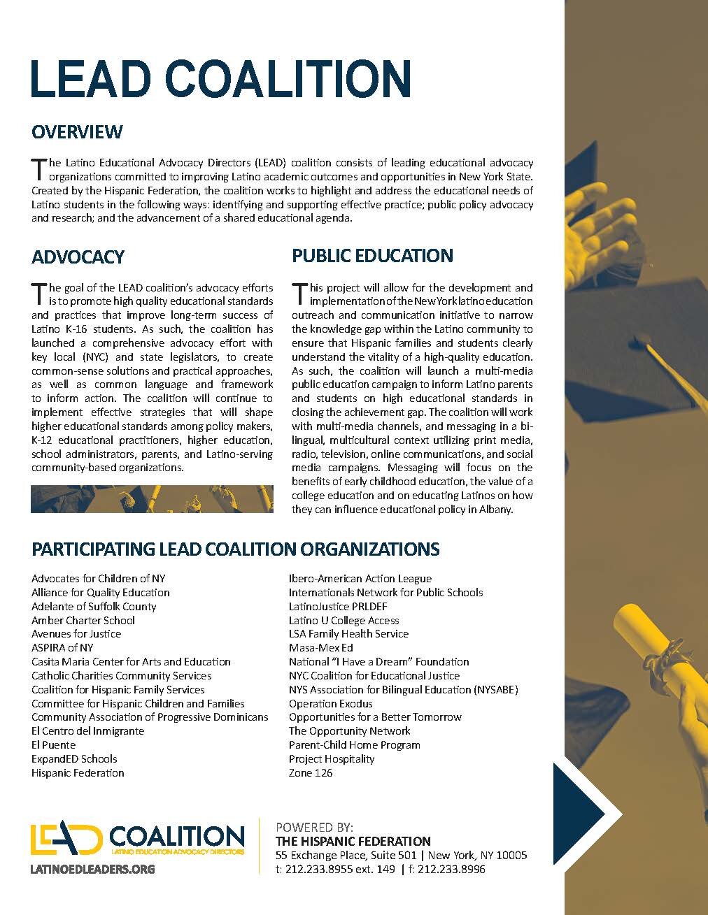 LEAD Coalition Information Sheet