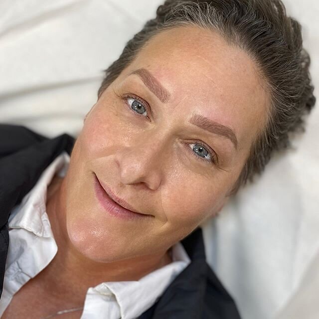 Had this babe in for her annual colour retouch.  Lovely to have you in @pipmayne #brows #browsonfleek #ombrebrows