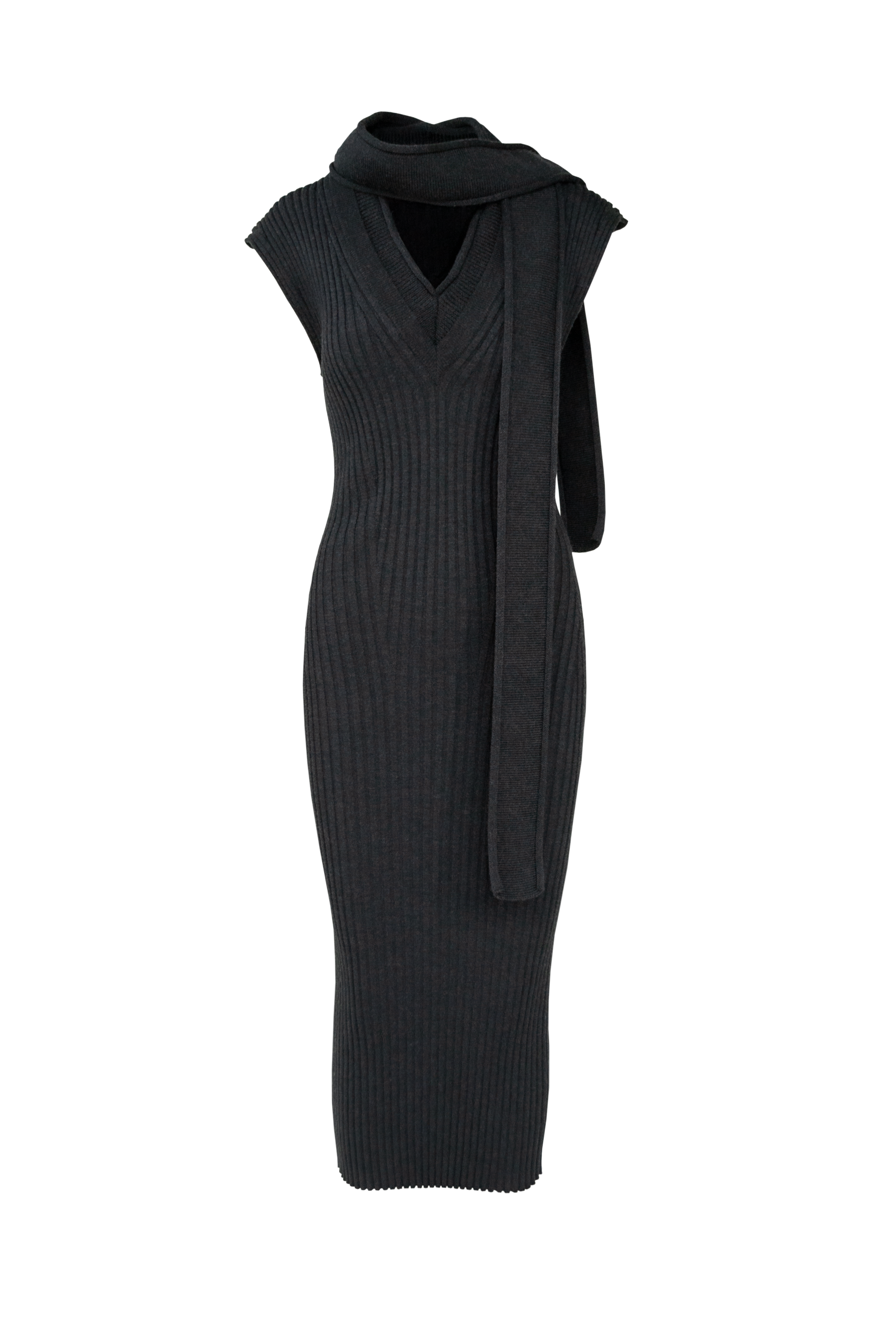 AC2506 Vest Dress Black Melange.png