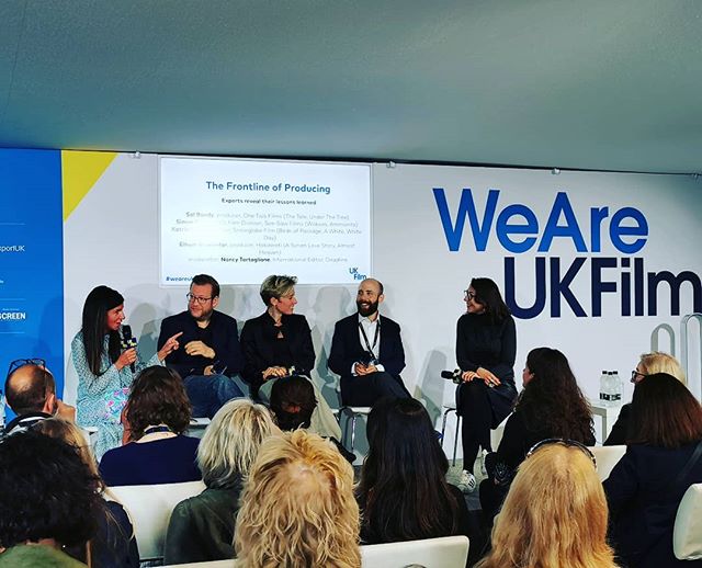 Next up The Frontline of Producing with global producing talent galore. Some great insights so far. #weareukfilm #cannes2019 #zannacreative #ukfilm #cannesfilmfestival @one_two_films @see_saw_films @snowglobefilm @sol.bondy @simon.gills @deadline @na