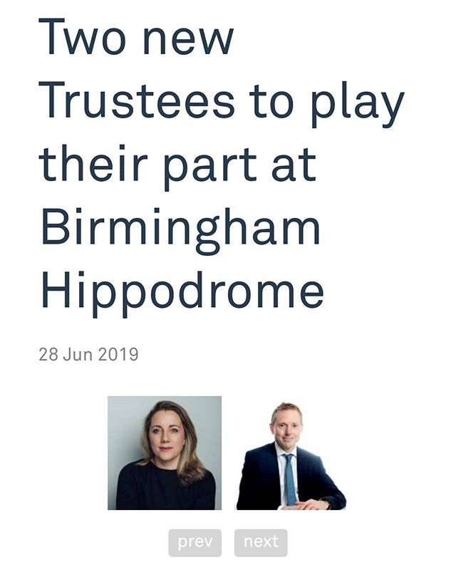 Our director is very proud to join one of the UK's most successful threatres as Trustee. Suzie is looking forward to working with the Birmingham Hippodrome team on its next exciting phase. #uktheatre #ukculture #ukdance #zannacreative