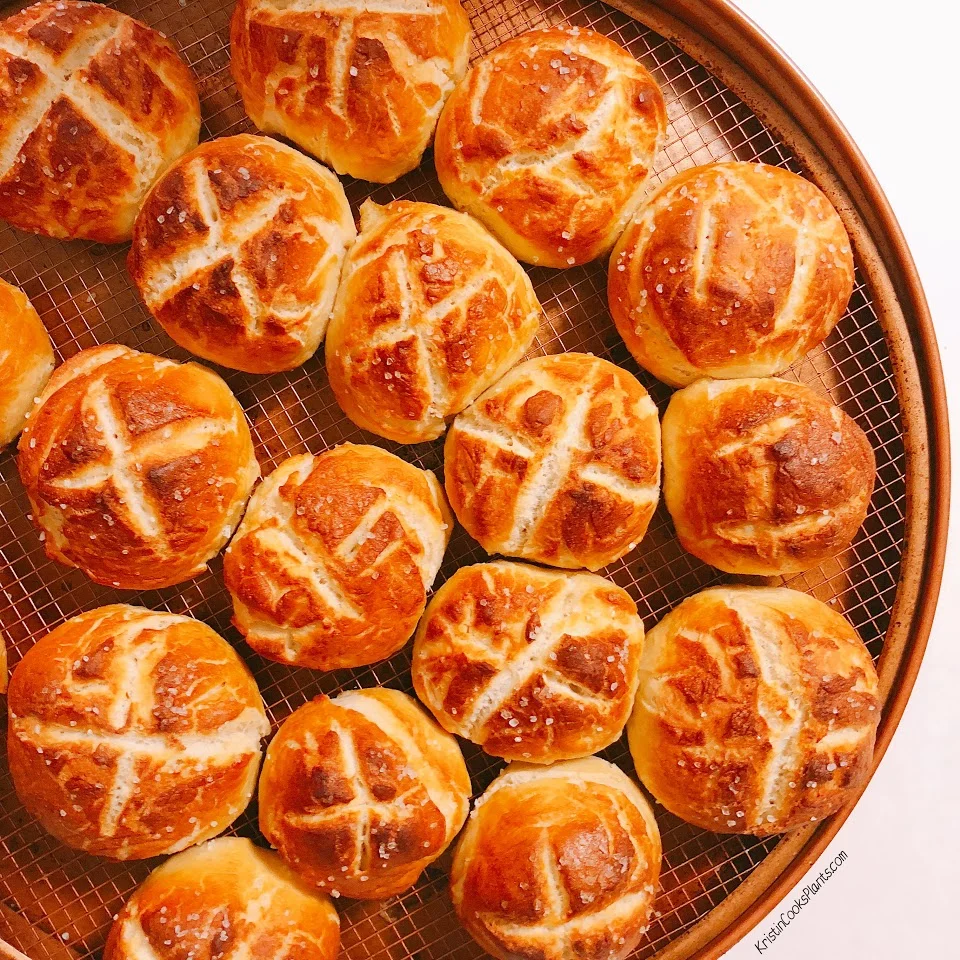 Pretzel Buns — Kristin Cooks Plants