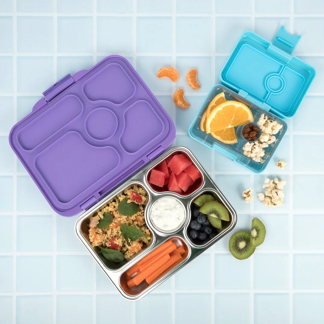 With one babe at kinder now and another at school, I&rsquo;m DEEP in my lunchbox era. An annoyingly repetitive game of tetris every morning fitting their snacks in each compartment. Trust me&hellip; they do not look like this image 🙈 #wheresthetinyt