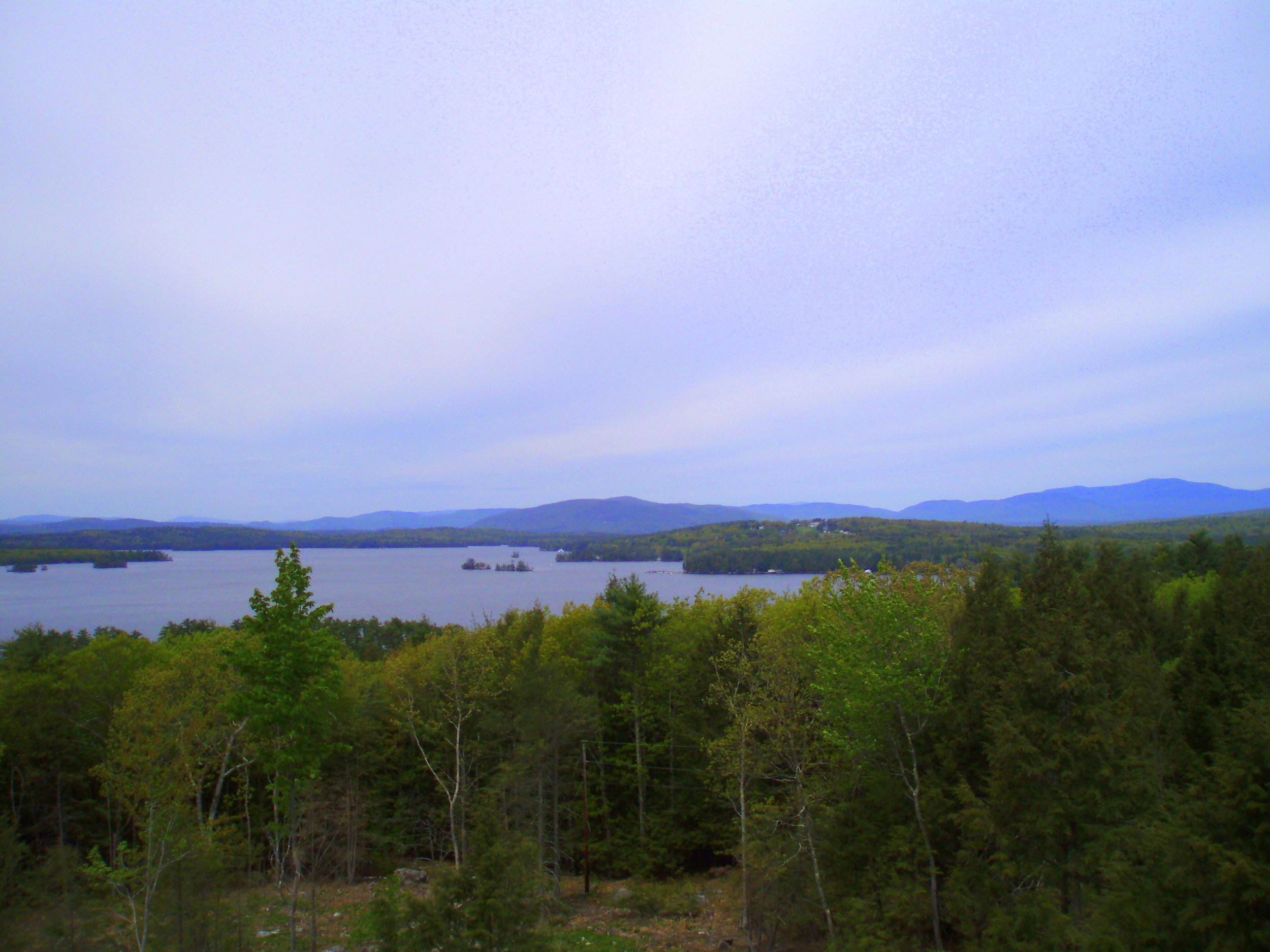The lake view from atop the tower.