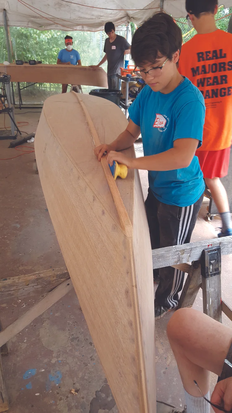 Youth Boat Building workshop at NH Boat Museum