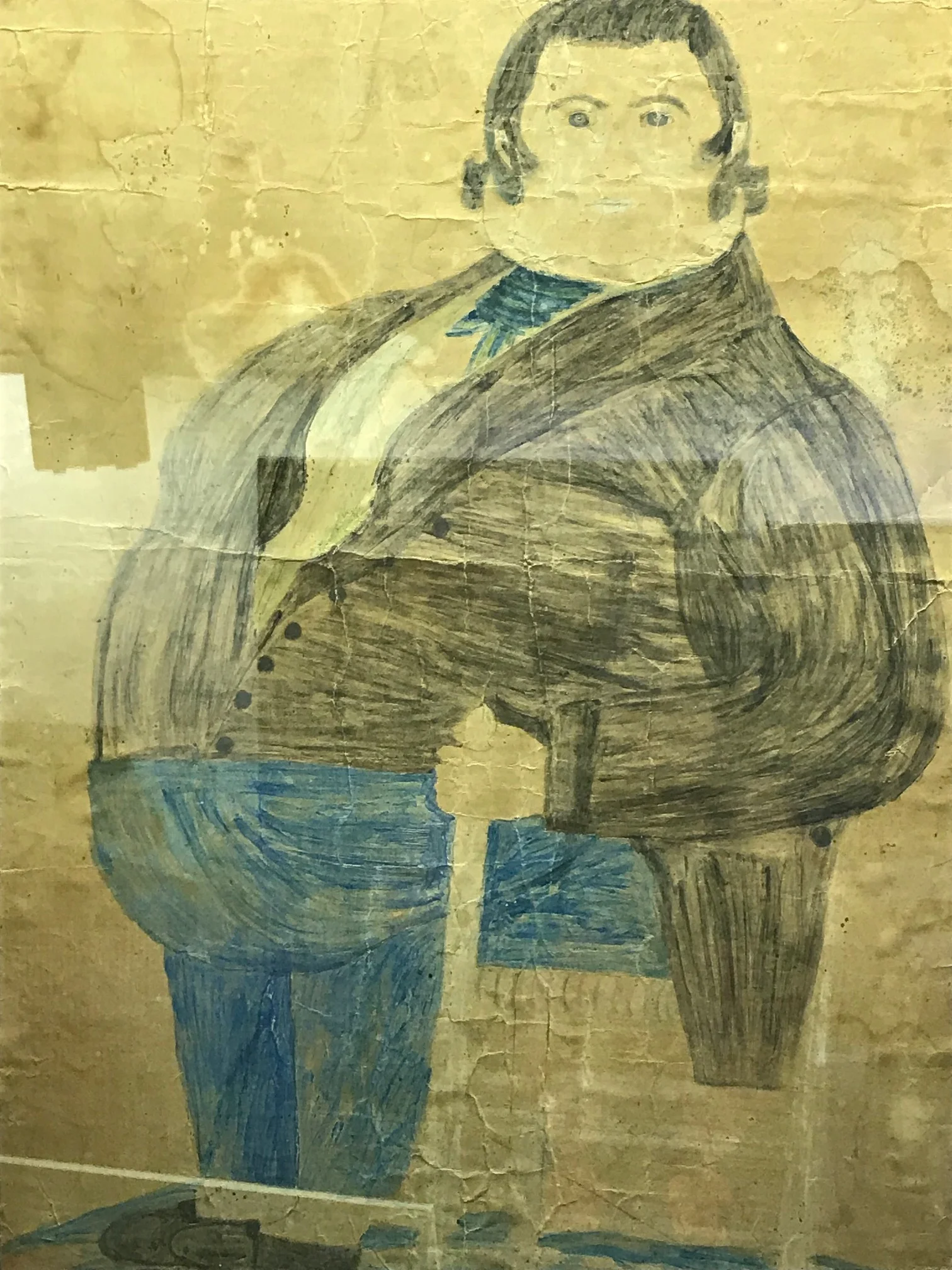 Drawing of townsman Caleb Towle