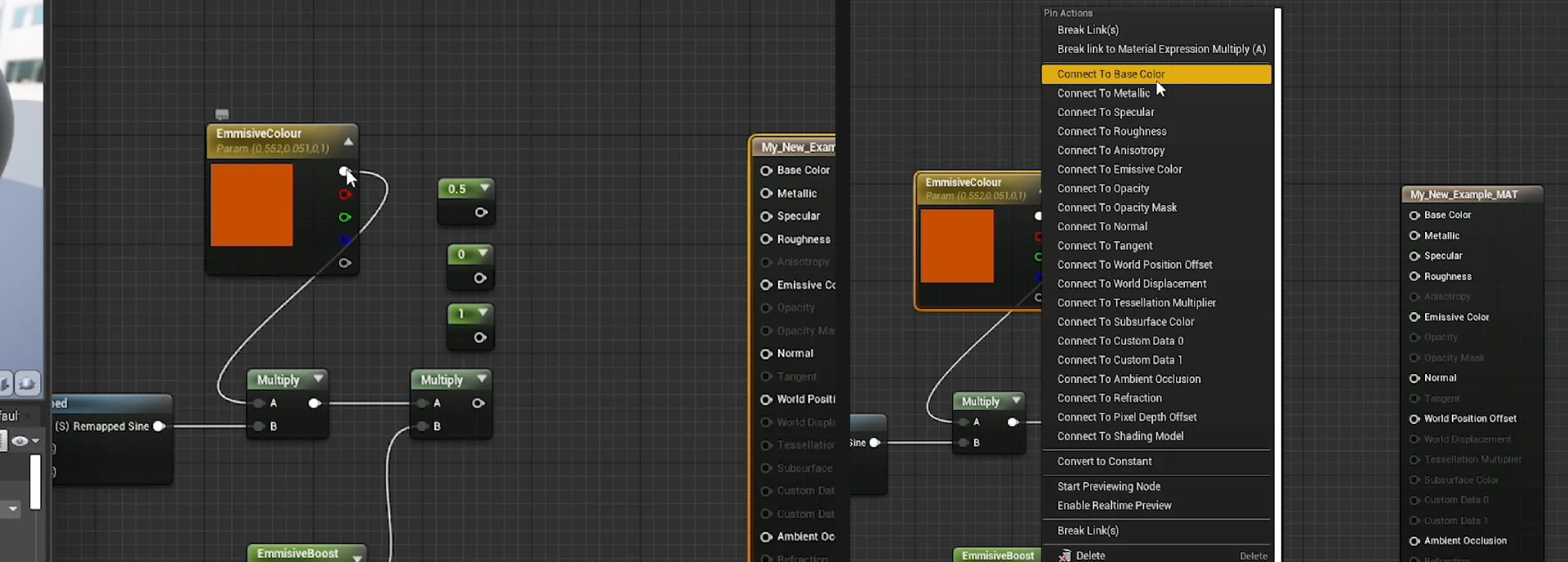 QUICK DEV TIP #17 UE4 - MATERIALS QUICK CONNECT