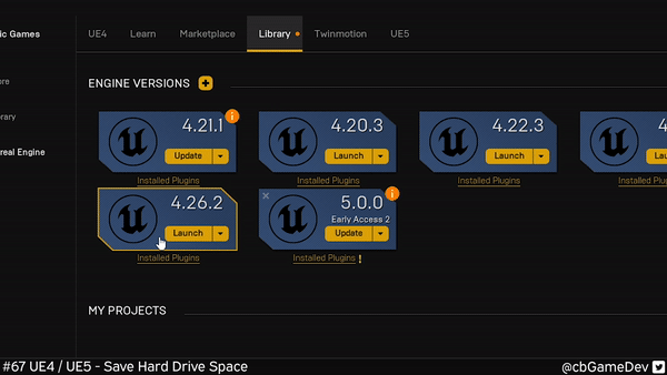 QUICK DEV TIP #67 UE4 / UE5 - SAVE HARD DRIVE SPACE