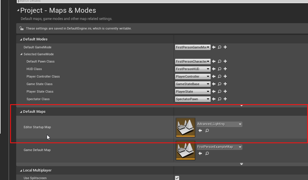 QUICK DEV TIP #82 UE4 / UE5 - EDITOR START UP LEVEL