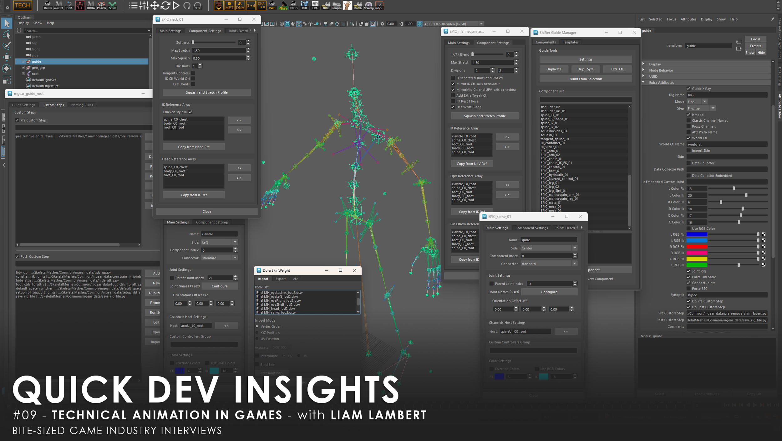 Quick Dev Insights #09 - Technical Animation In Games - With Liam Lambert