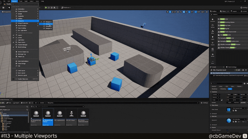 QUICK DEV TIP #113 UE5 - Multiple Viewports