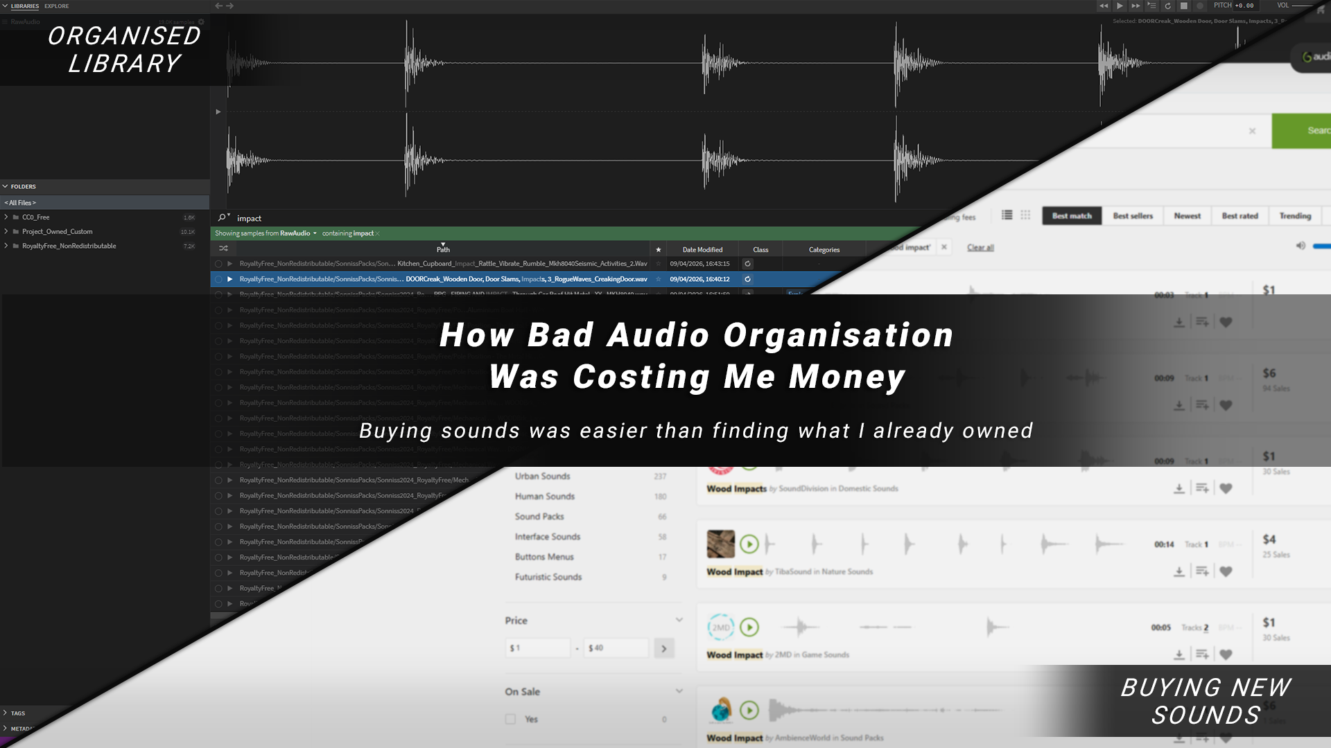 How Bad Audio Organisation Was Costing Me Money&nbsp;(And How I Fixed It)