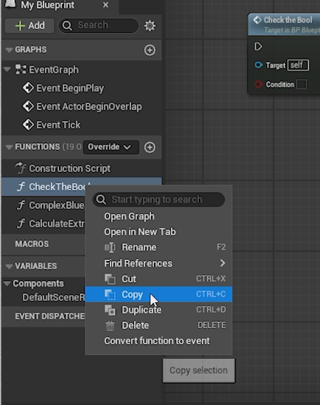 QUICK DEV TIP #112 UE5 - Copy Paste Functions — CBgameDev