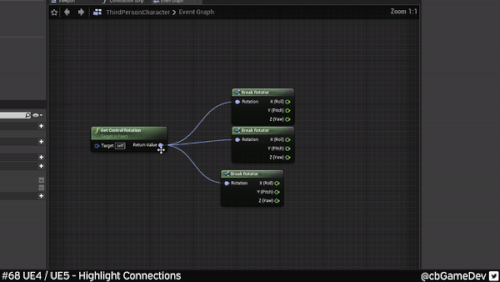 QUICK DEV TIP #68 UE4 / UE5 - HIGHLIGHTING CONNECTIONS — CBgameDev