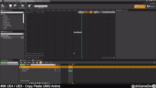 QUICK DEV TIP #96 UE4 / UE5 - Copy Paste UMG Anims — CBgameDev