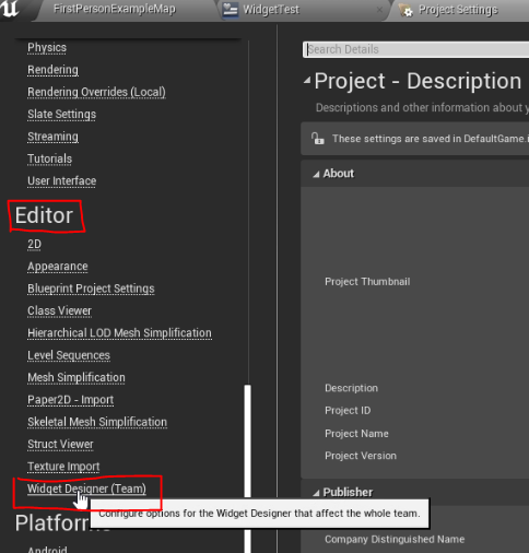Physics Settings in the Unreal Engine Project Settings